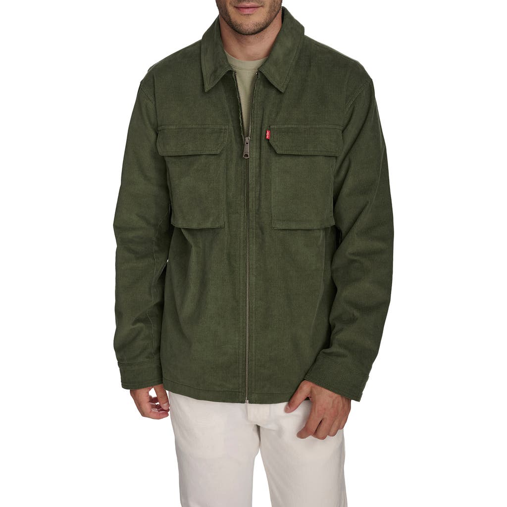 Levi's Corduroy Shacket In Grapeleaf