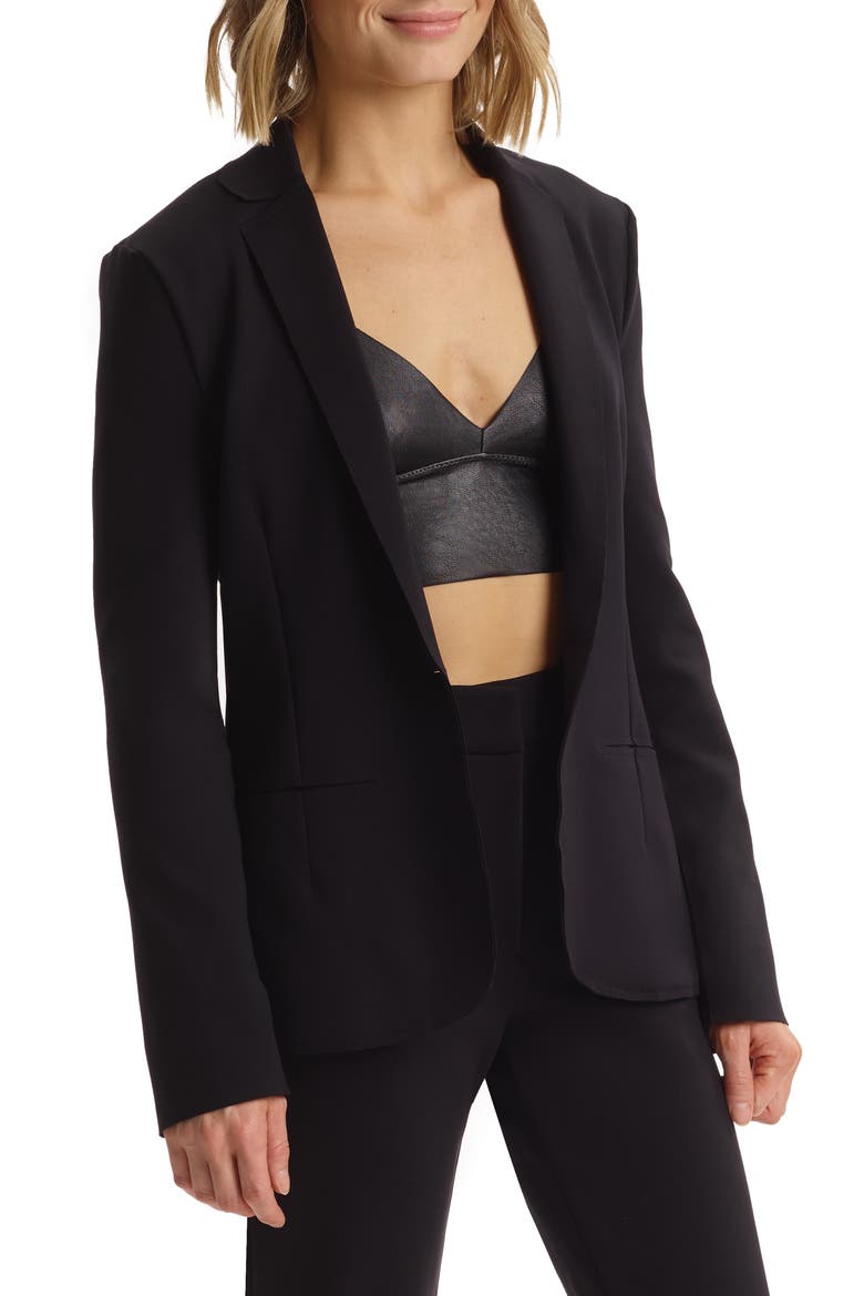 Ceo Neoprene Blazer, Main, color, BLACK