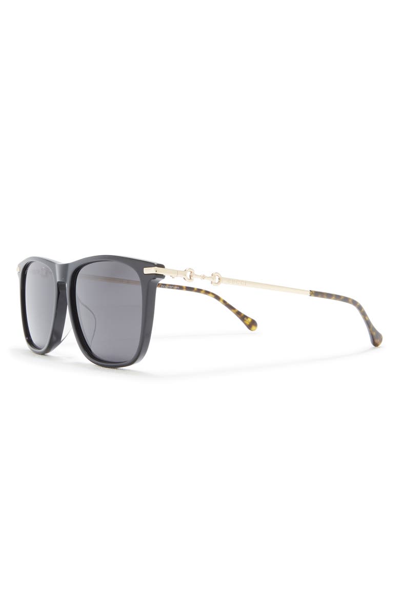 Gucci 56mm Square Sunglasses, Alternate, color,