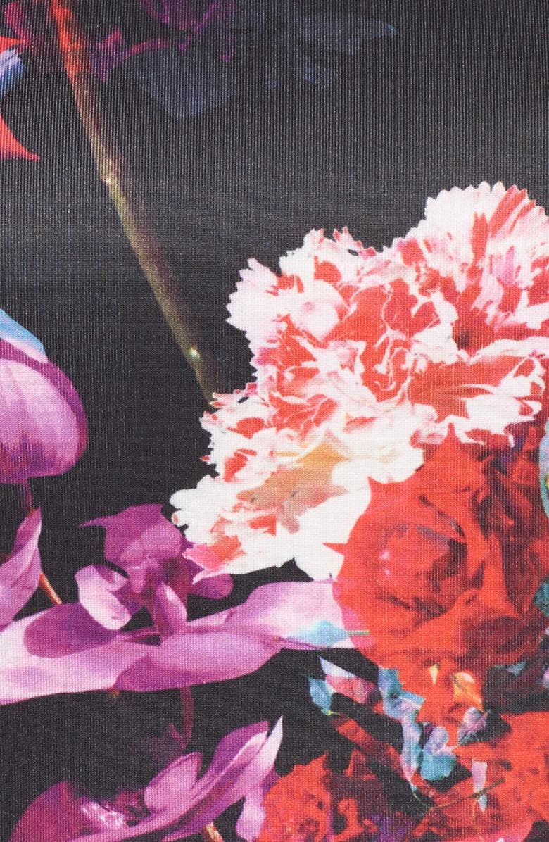 Betsey Johnson Floral Print Knit Sheath Dress, Alternate, color,