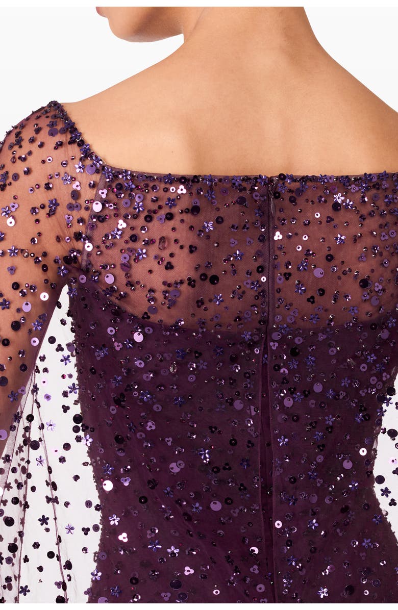 Jenny Packham Roman Dress, Alternate, color, Purple Muscadine