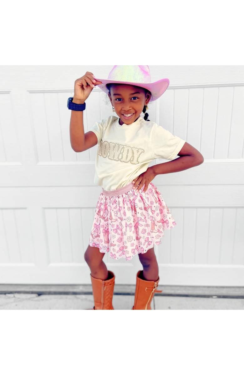 Sweet Wink Howdy Patch Short Sleeve T-Shirt, Alternate, color, Natural