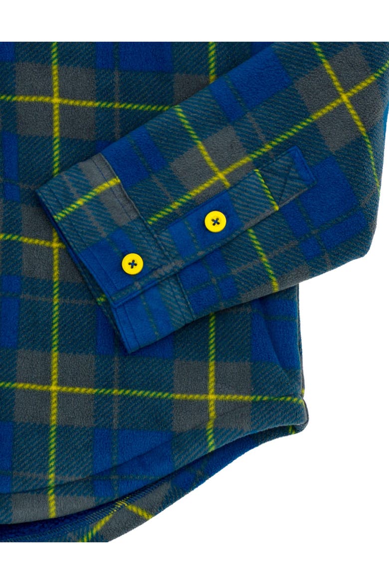 Pikachu Hooded Fleece Shacket, Alternate, color, Navy Yellow Pikachu