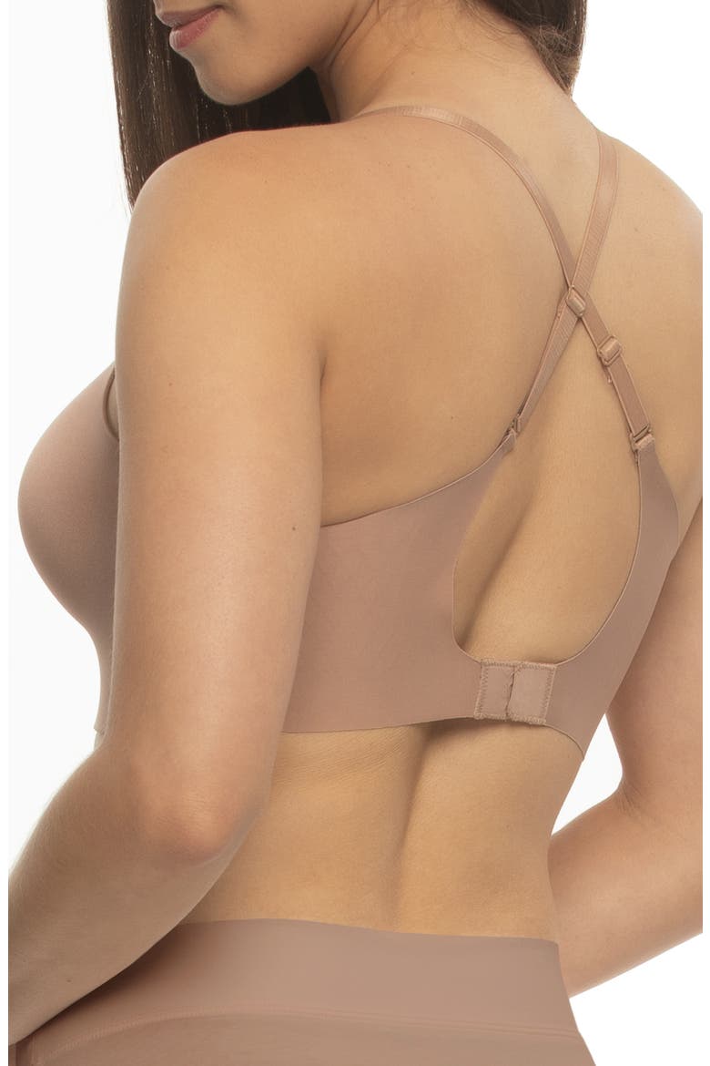 Entice Longline Plunge Push-Up Bra, Alternate, color, SUEDE