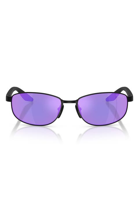 58mm Oval Sunglasses