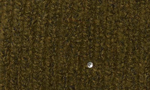 Bcbg Studded Faux Fur Pompom Beanie In Green