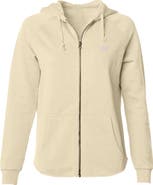 Dalix Bow Fleece Zip Hoodie