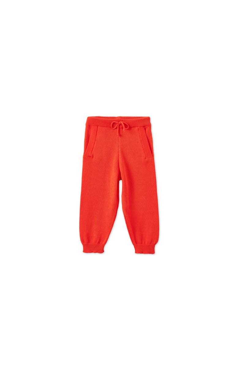 Vild House of Little Organic Knit Joggers, Main, color, Coral