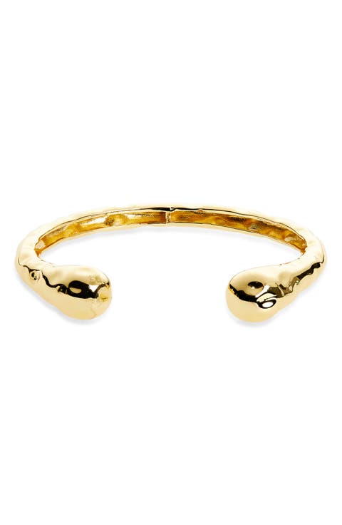 Textured Open Cuff Bracelet