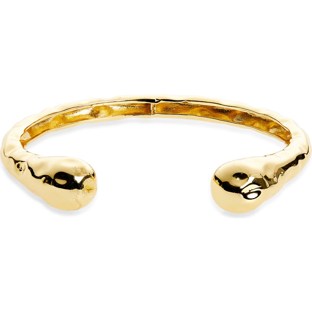 Panacea Textured Open Cuff Bracelet In Gold