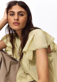 H&M Lace-inset blouse