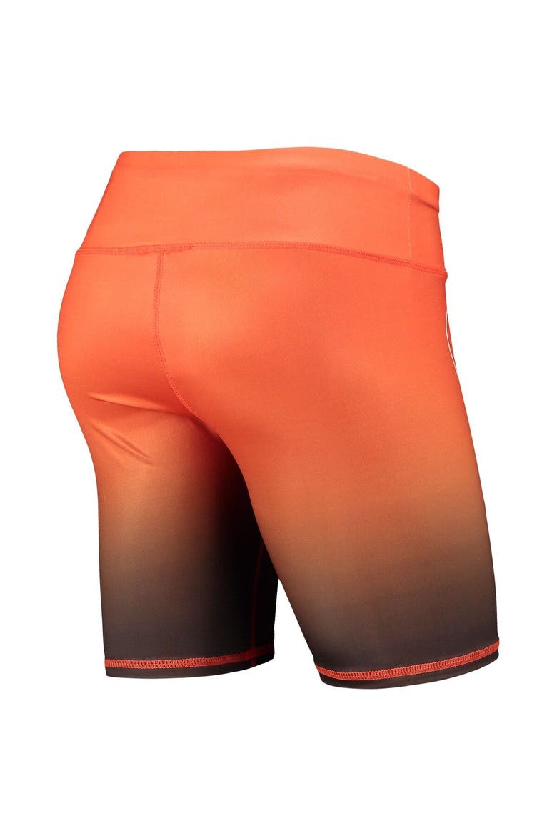 Women's FOCO Orange Cleveland Browns Gradient Biker Shorts, Alternate, color, Orange