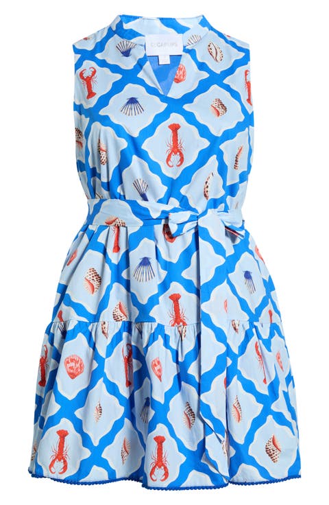 Lobster Bay Sleeveless Minidress (Plus)
