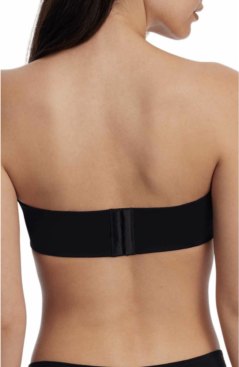 Skarlett Blue Breathless Strapless Plunge Push-Up Bra, Alternate, color, Black
