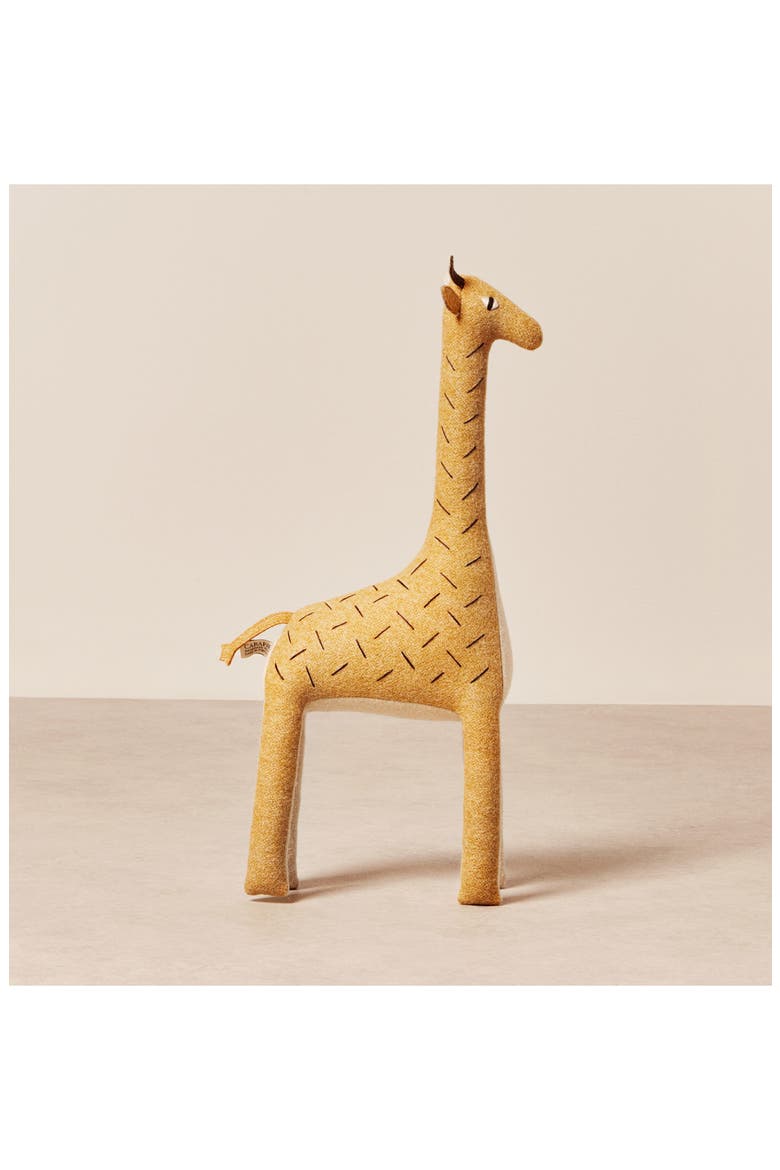 x Carapau Ziffa the Nubian Giraffe Wool Plush Toy, Alternate, color, BROWN