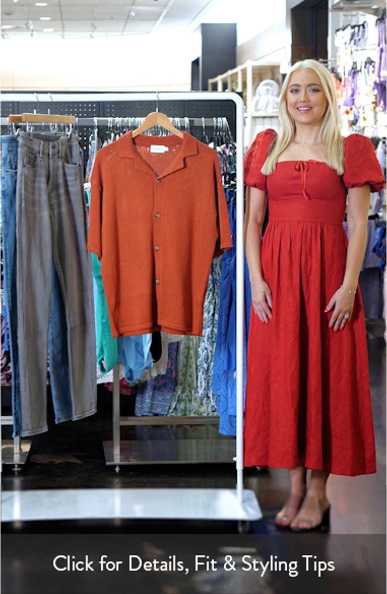 Relaxed Fit Knit Camp Shirt, sales video thumbnail