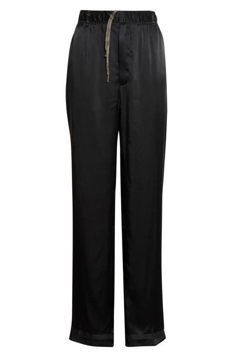 Satin Drawstring Pants