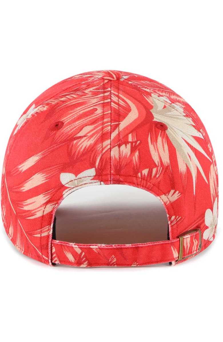 '47 Men's '47 Scarlet San Francisco 49ers Tropicalia Clean Up Adjustable Hat, Alternate, color,