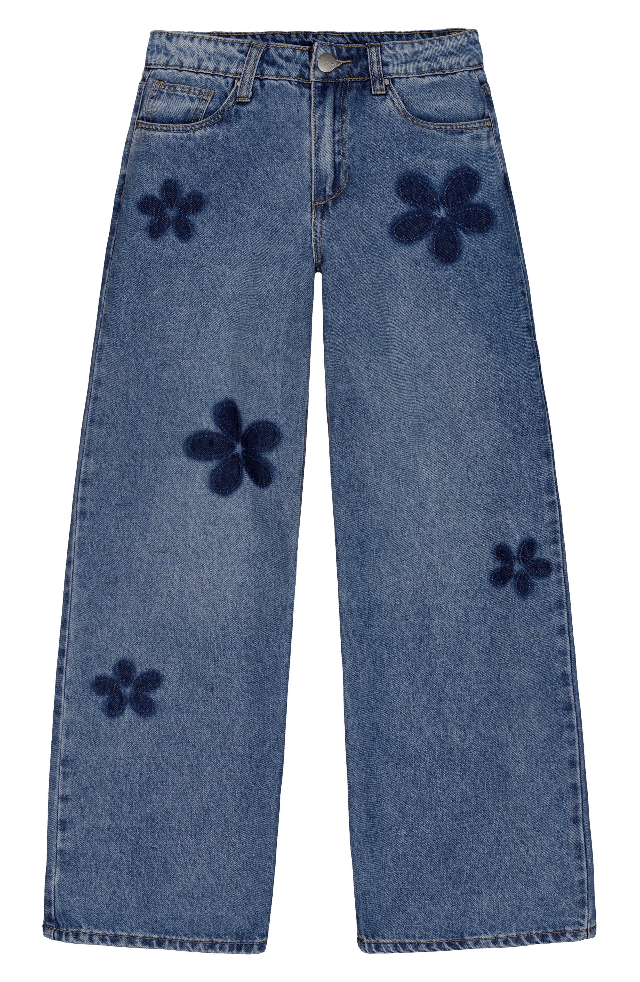 Kids' Kate Floral Baggy Leg Jeans