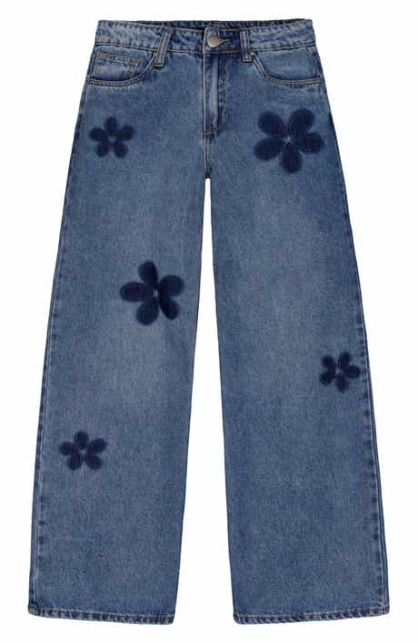 Kids' Kate Floral Baggy Leg Jeans