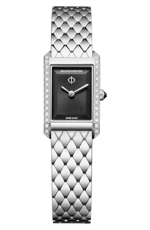 Hampton Diamond Bracelet Watch, 22mm x 35mm