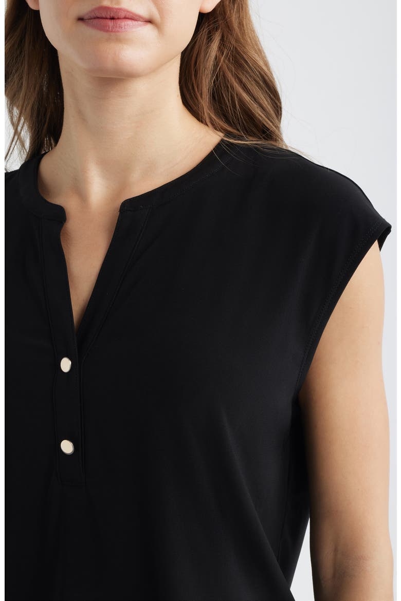 Sleeveless Knit Top, Alternate, color, ANNE BLACK