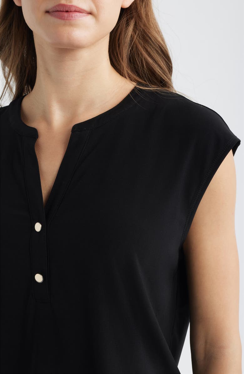 AK ANNE KLEIN Sleeveless Knit Top, Alternate, color, Anne Black