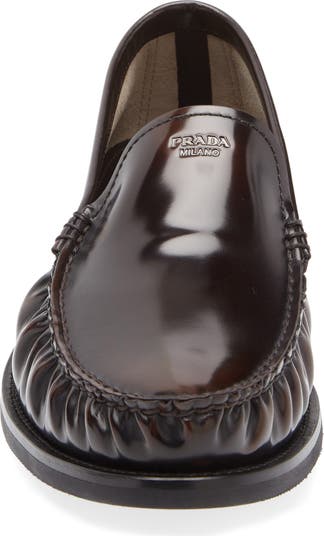 Ruched Apron Toe Loafer