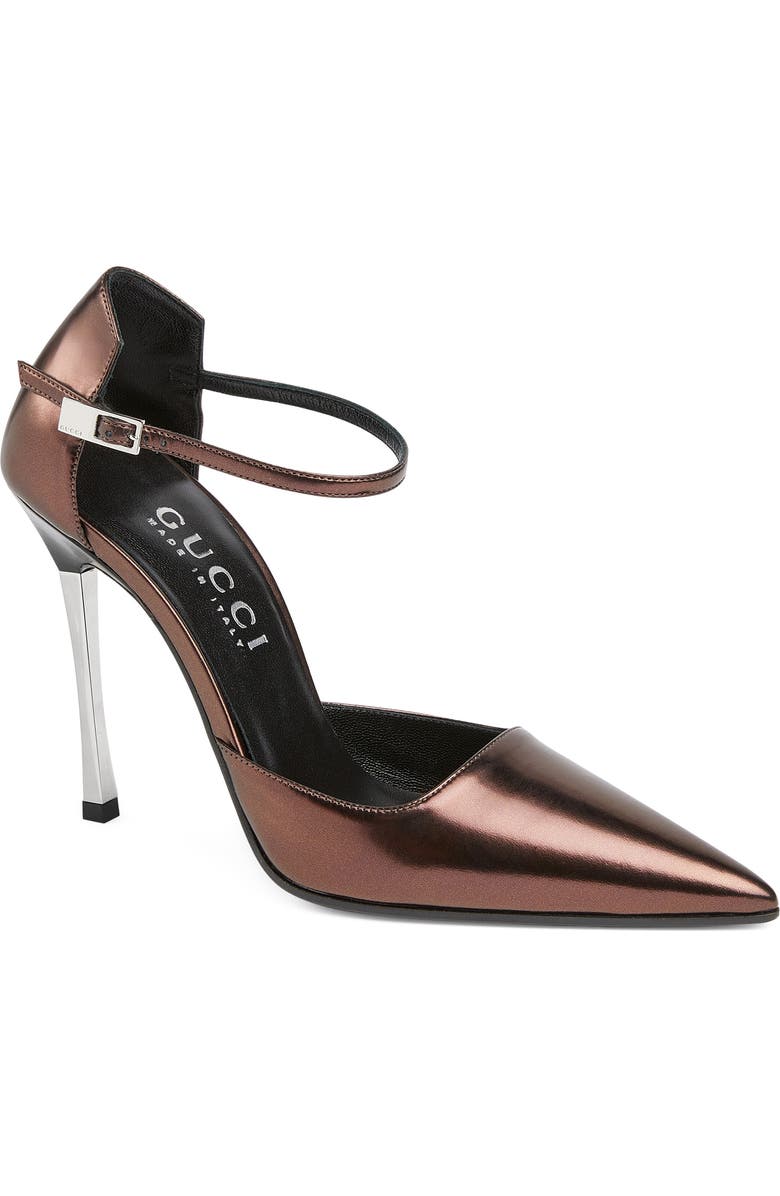 Gucci Trinity D'Orsay Pump, Main, color, Brown