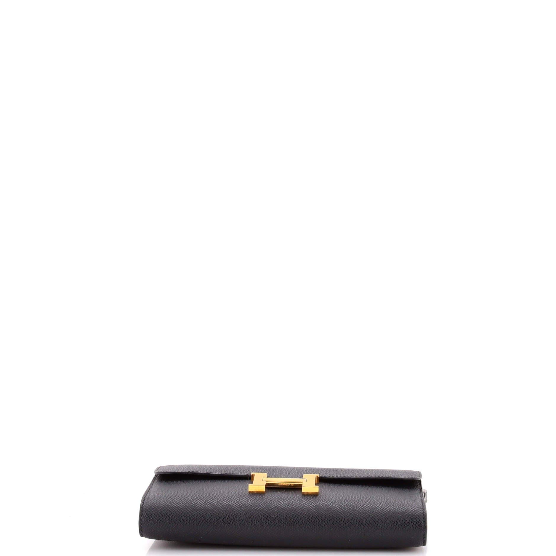 Pre-Owned Hermes Constance To Go Wallet Epsom, Alternate, color, 