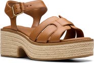 Clarks® Coledale Strap Platform Sandal