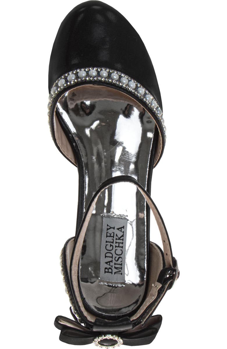 BADGLEY MISCHKA Low Heeled Dress Shoes Girls' Elegant Stylish Formal Wear, Alternate, color, Black