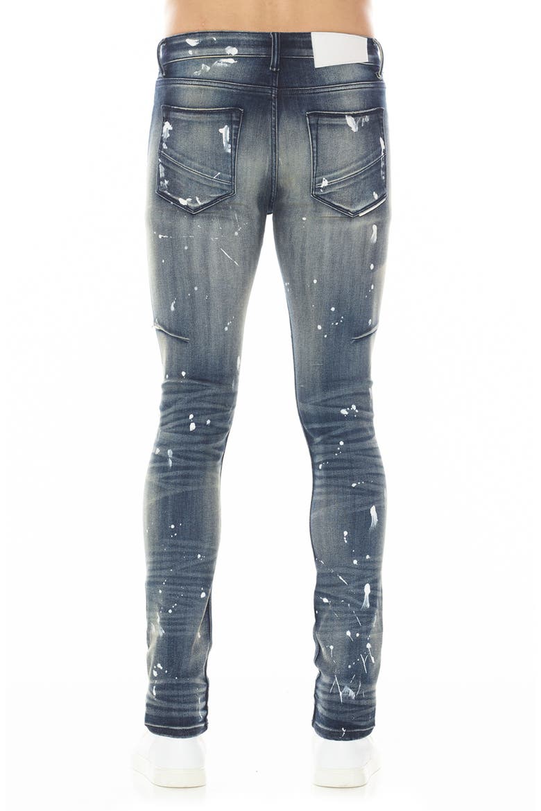 Strat Ripped Super Skinny Jeans, Alternate, color, GUAC