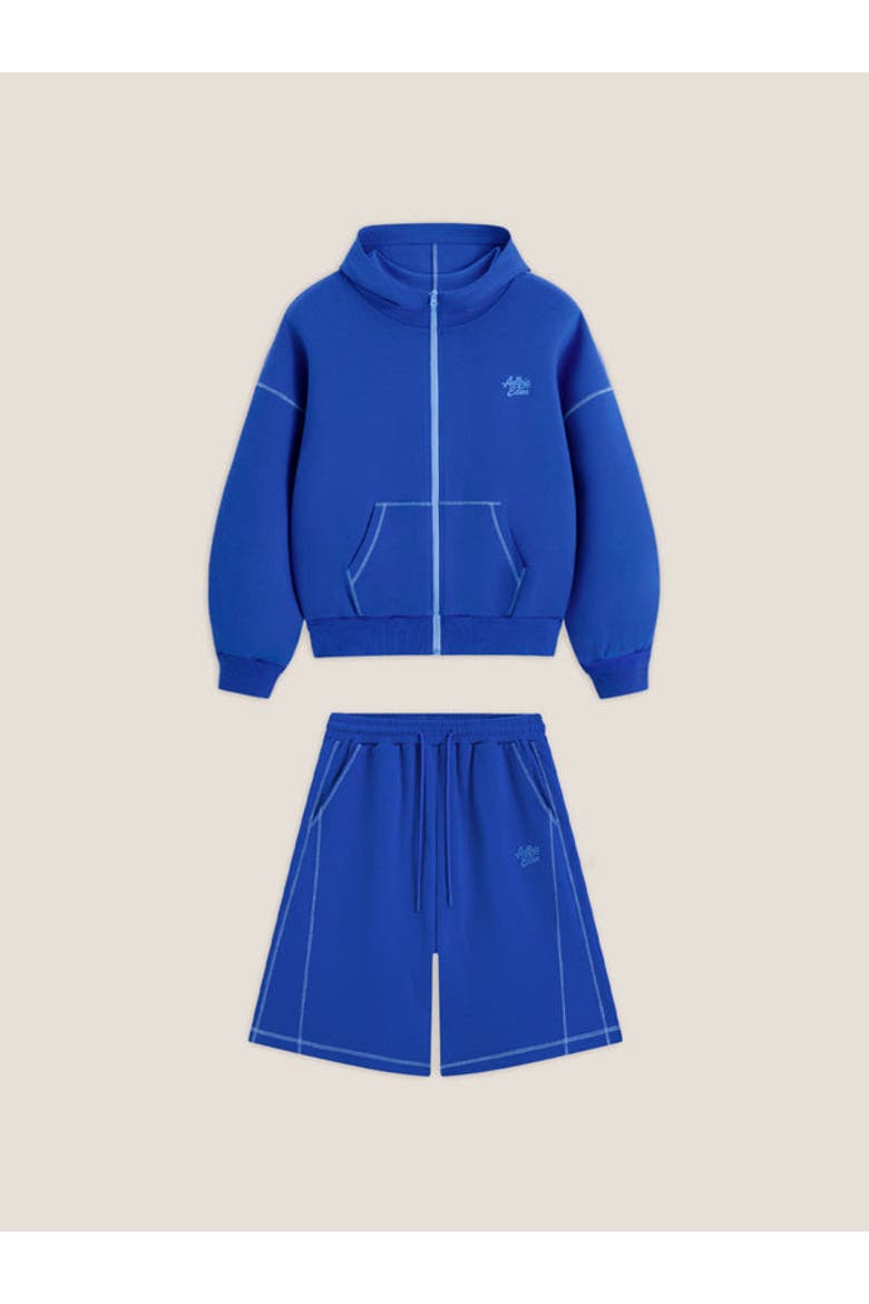 Cloud Boxy Sweat Set, Alternate, color, Blue