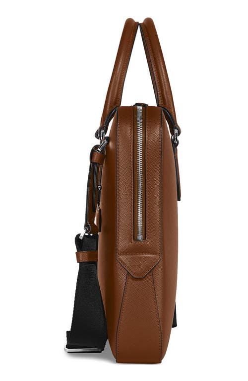 Montblanc Sartorial Thin Leather Document Case In Brown