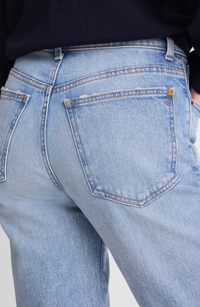 Madewell The Tall Longline Straight Leg Jeans, Alternate, color, Raebrook Wash