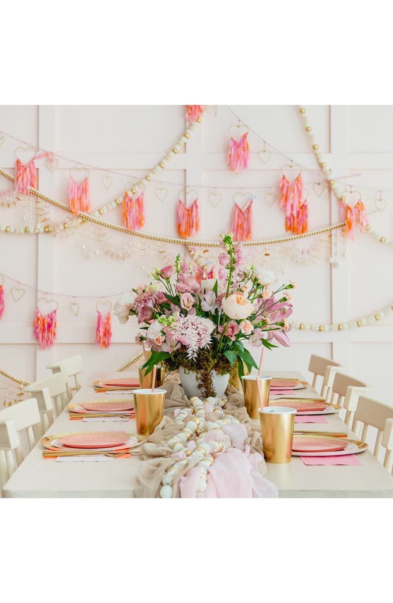 Jollity & Co. Chiffon Heart Garland, Alternate, color, Assorted Pre-Pack