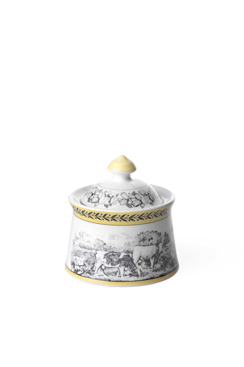Audun Ferme Sugar Bowl, Main, color, White