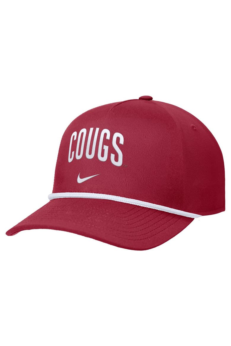 Men's Nike Crimson Washington State Cougars Rise Adjustable Hat, Main, color, Crimson