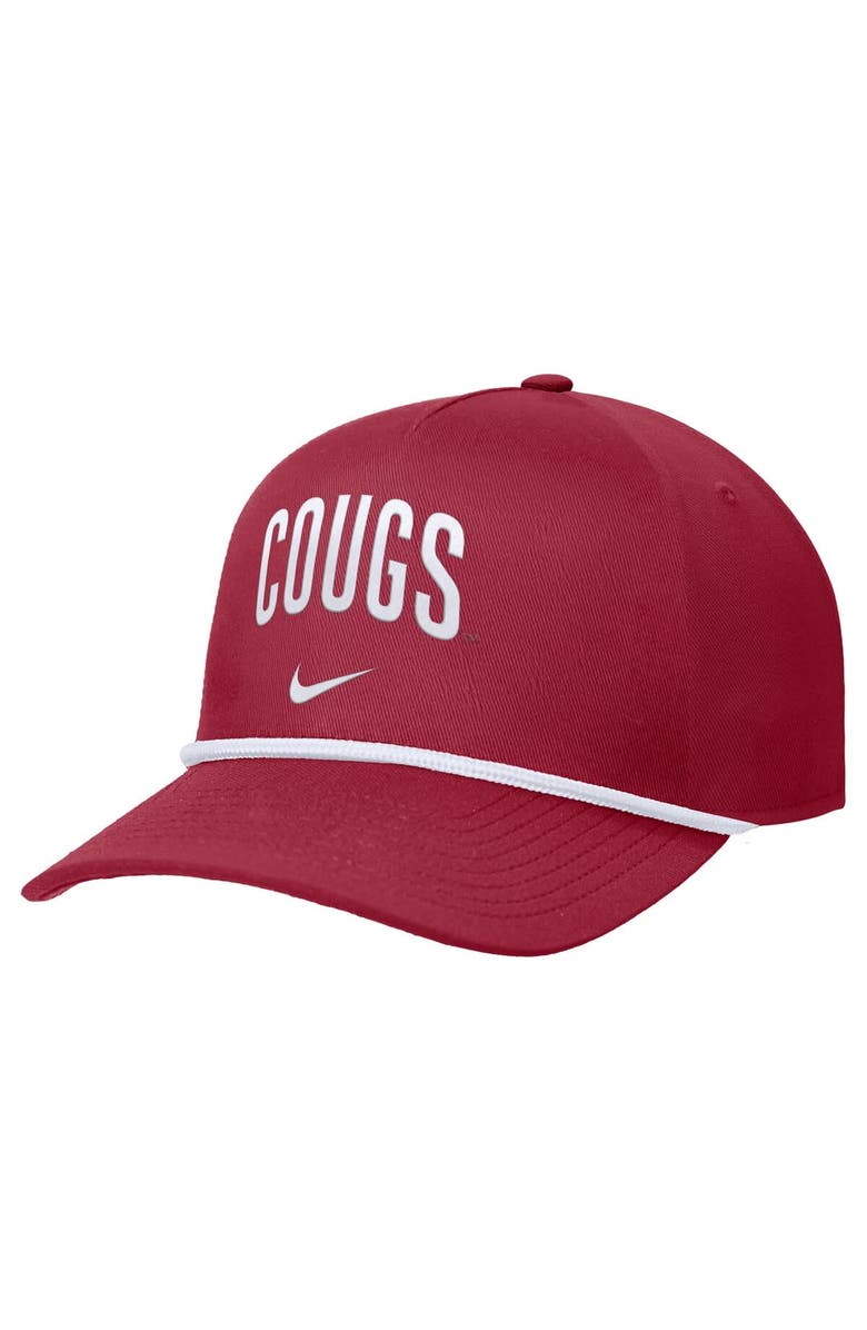 Nike Men's Nike Crimson Washington State Cougars Rise Adjustable Hat, Main, color, Crimson