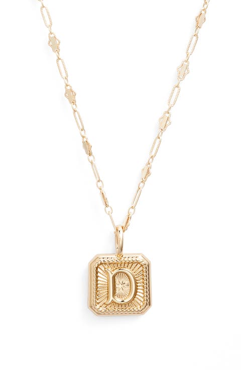 Harlow Initial Pendant Necklace