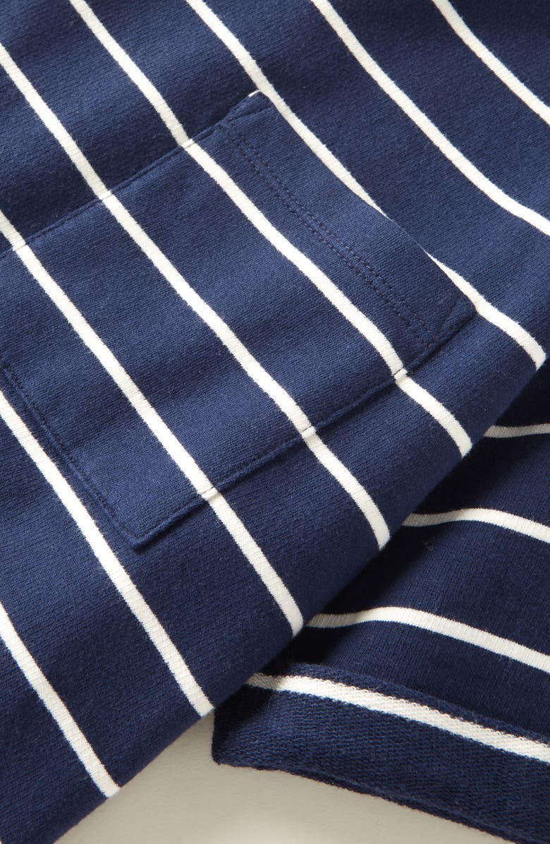 Nordstrom Kids
 Stripe Pocket T-Shirt, Alternate, color, Navy Peacoat- Ivory Stripe