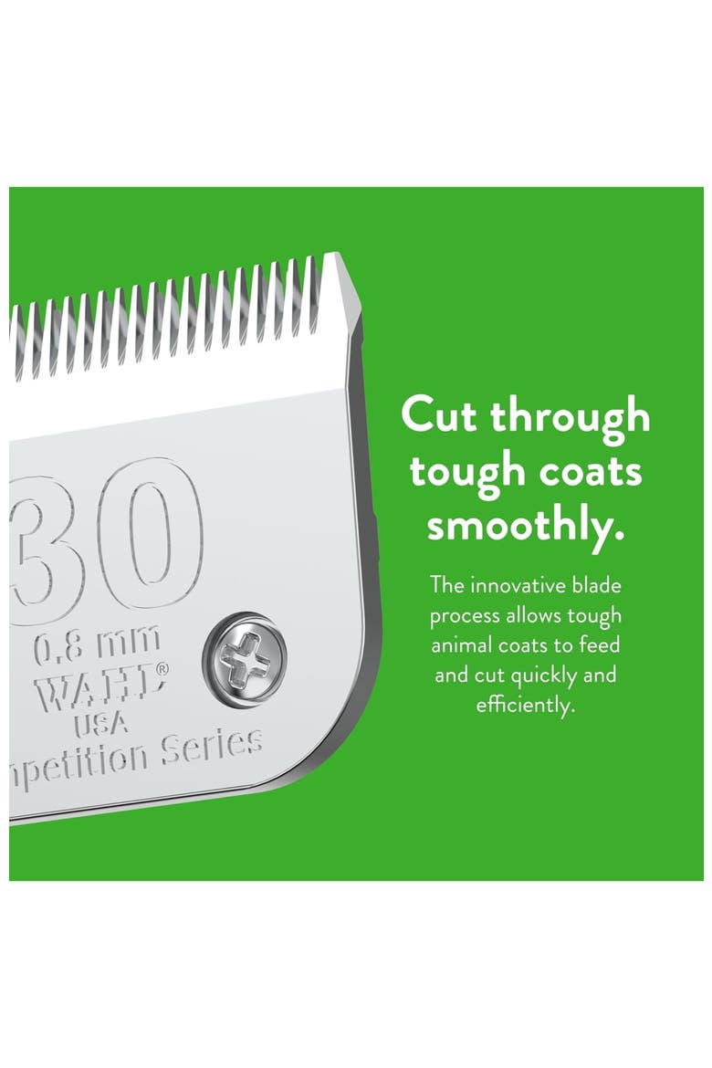 30 fine detachable blade with 1/32-inch cut length, Alternate, color, Chrome