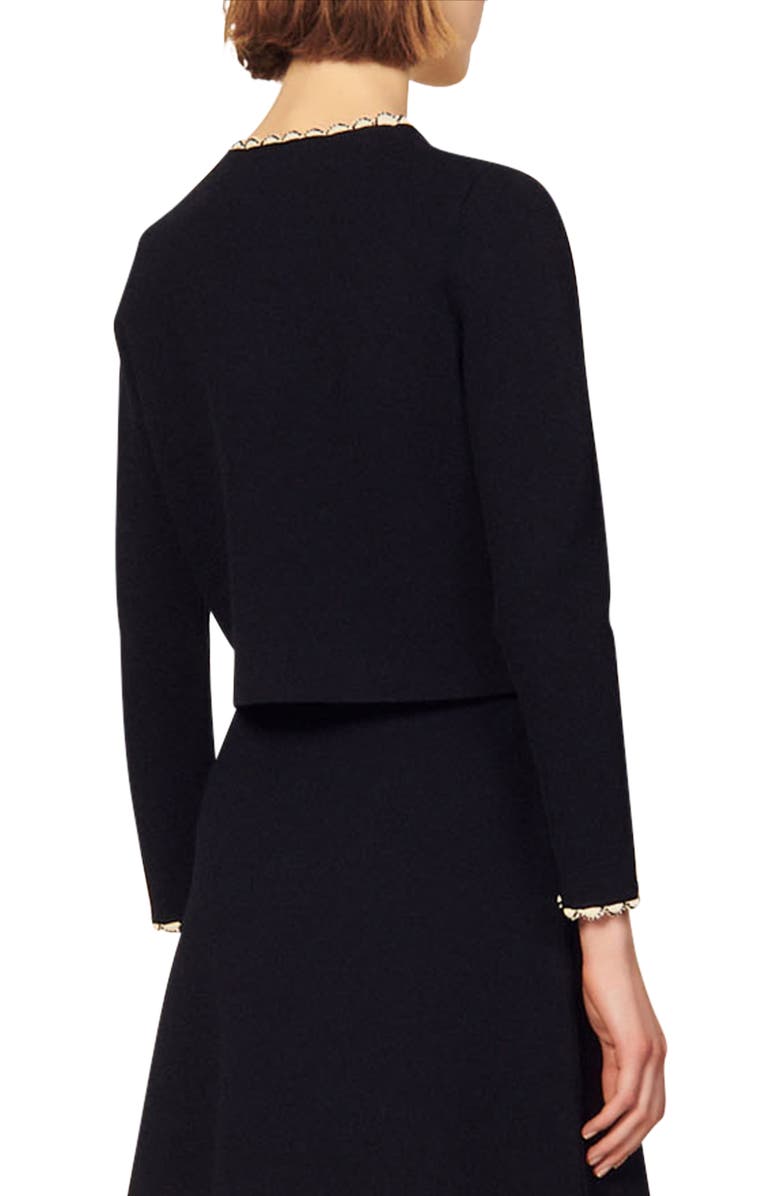 SANDRO Donovan Long Sleeve Jacket, Alternate, color, Blue