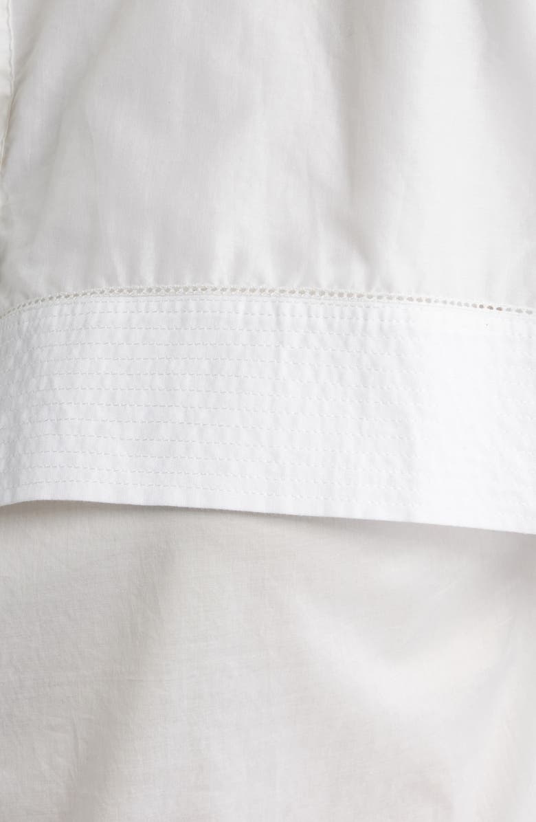 FRAME The Sleek Cape Button-Up Shirt, Alternate, color, White