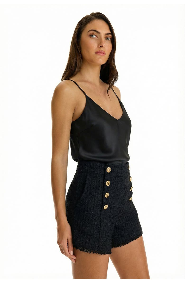 The Noli Shop Tamara Tweed Button Short, Alternate, color,
