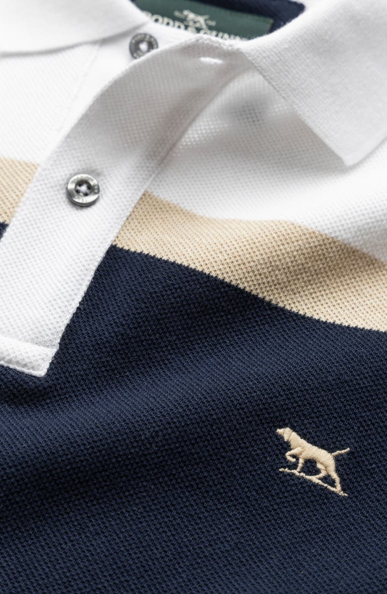Rodd & Gunn Whitby Colorblock Piqué Knit Polo, Alternate, color, Navy