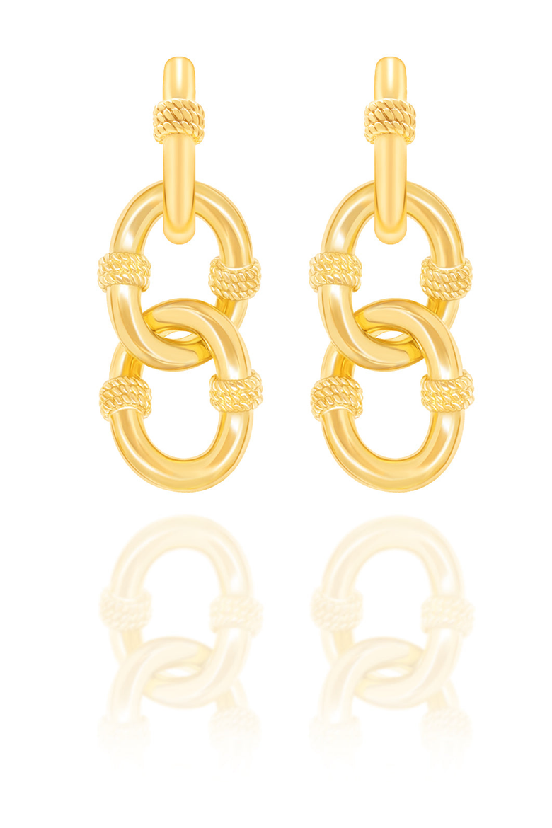 Bohemian Paradise Earrings, Alternate, color, 18K Gold
