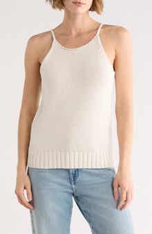 ELIE ELIE TAHARI Halter Neck Sweater Tank