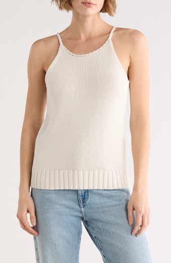 ELIE ELIE TAHARI Halter Neck Sweater Tank